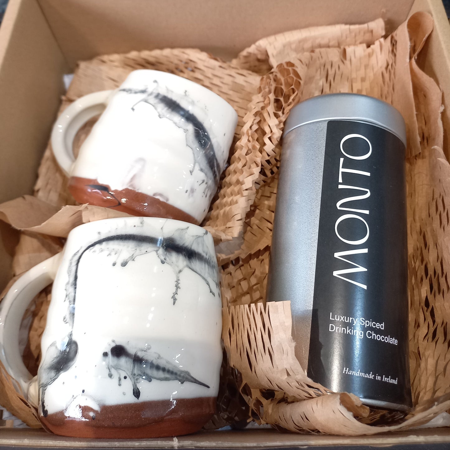 Drinking Chocolate Mugs Gift Set